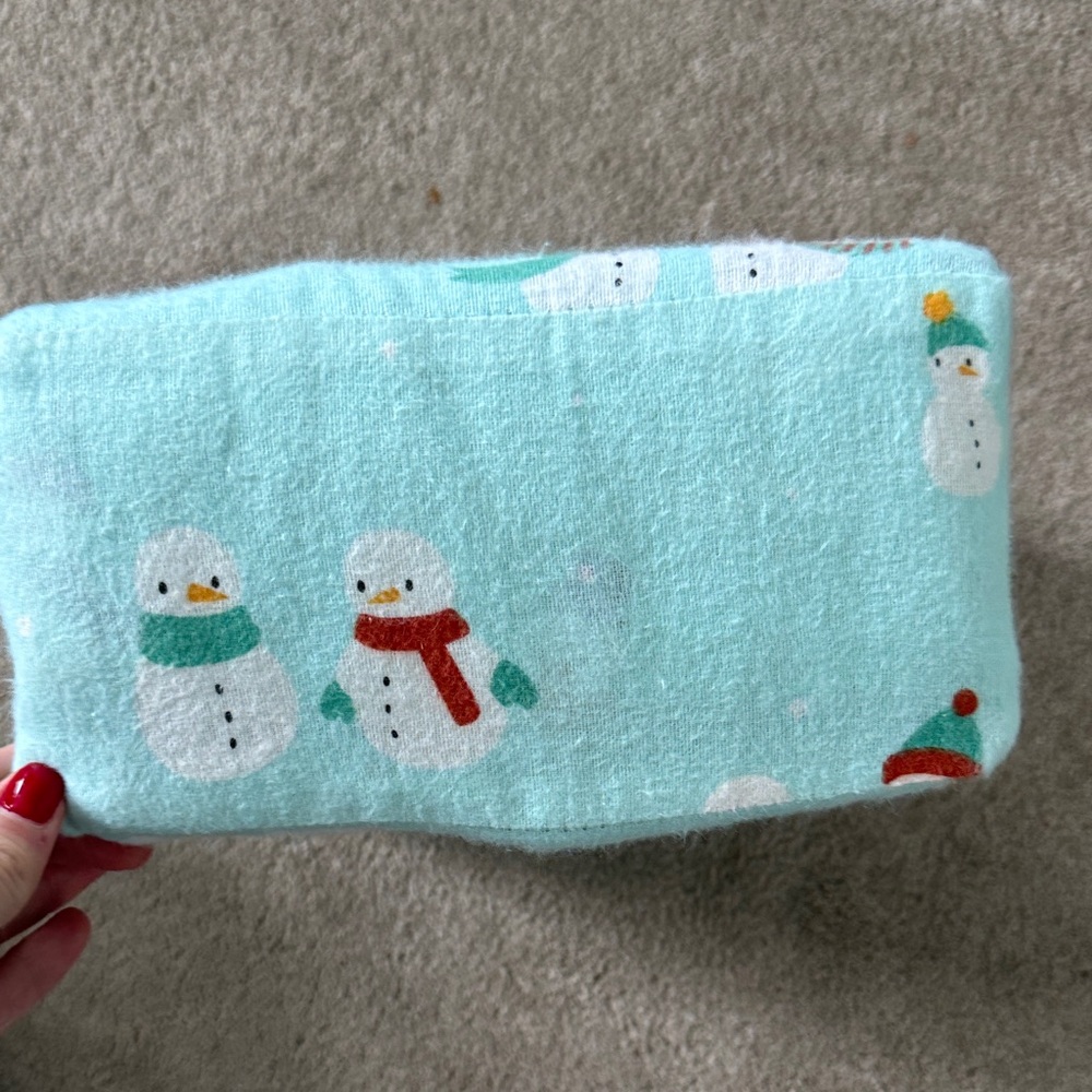 Kirkton House Mint Green Snowman Flannel Sheet Set - Picture 5 of 5